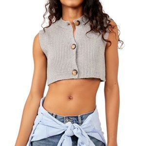 NWOT Women's Free People Naiome Micro Vest